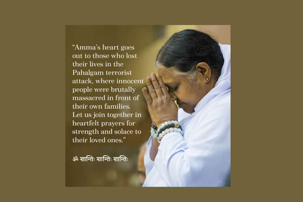 Praying for the victims of Pahalgam terrorist attack