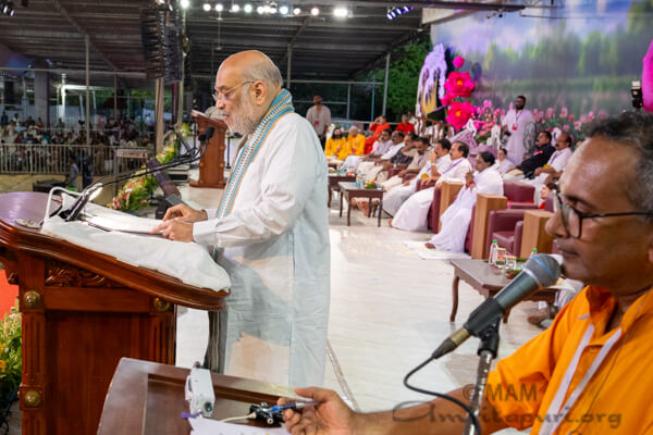 When we reach Amma's presence, we forget all that and become simply human.