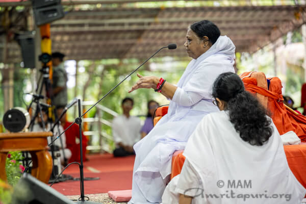 Amma's satsang: Love is the capital of life