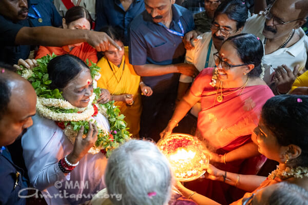Welcoming Amma